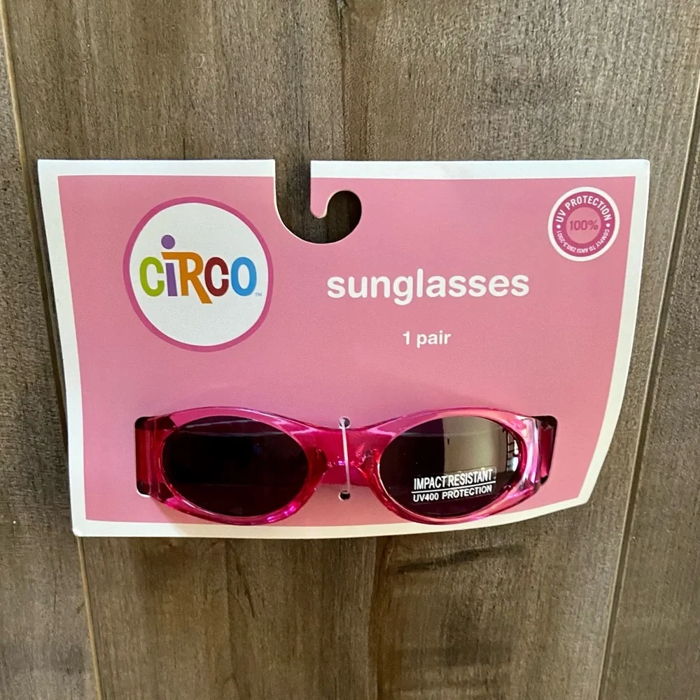 Circo Baby Toddler Sunglasses in Pink w/Flexible Adjustable Band UV Protection